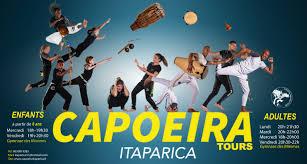 photo d'un flyer du groupe capoeira Itaparica Tours